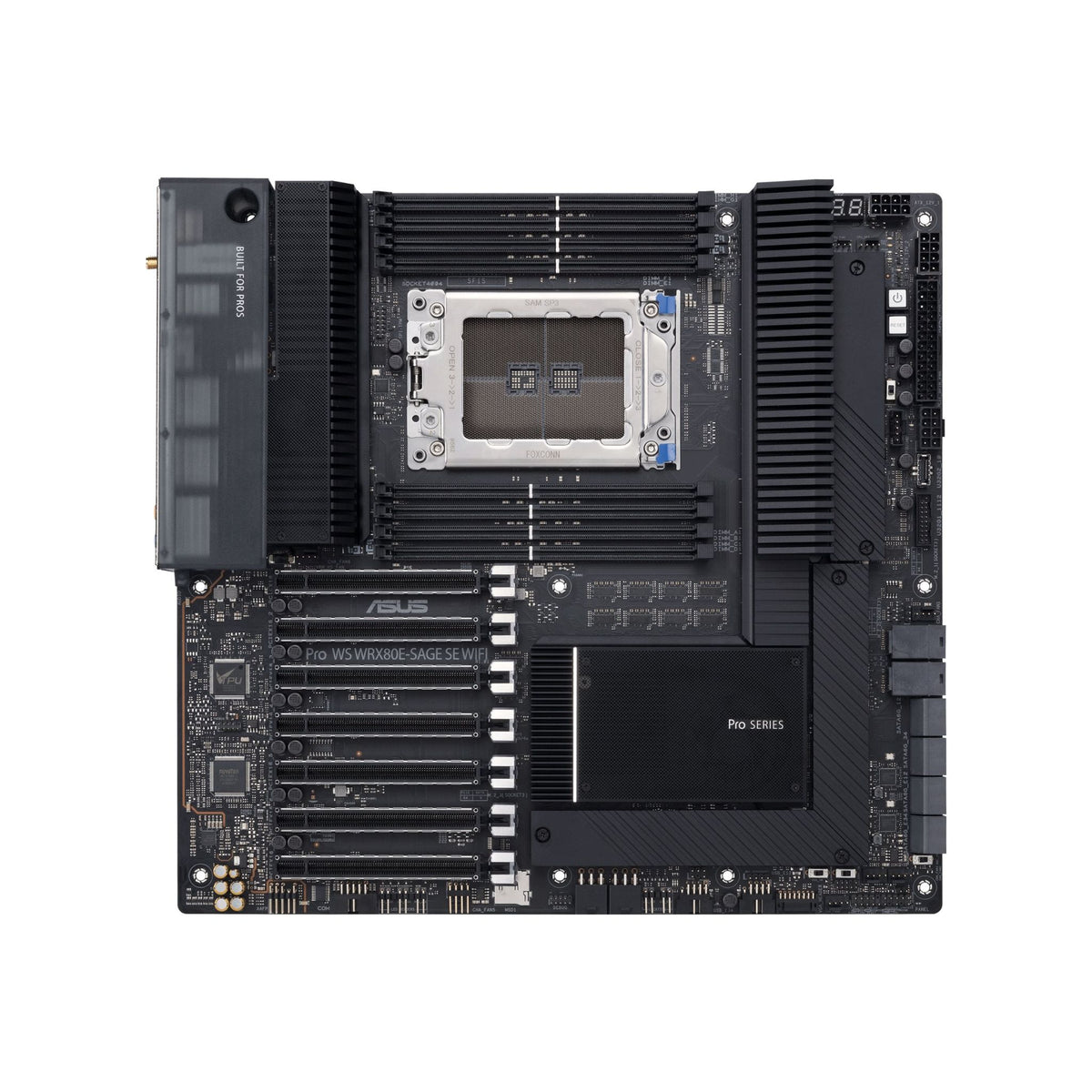ASUS Pro WS WRX80E-SAGE SE WIFI E-ATX Mainboard, sWRX8, 2TB RAM, 2x10G LAN, Wi-Fi 6