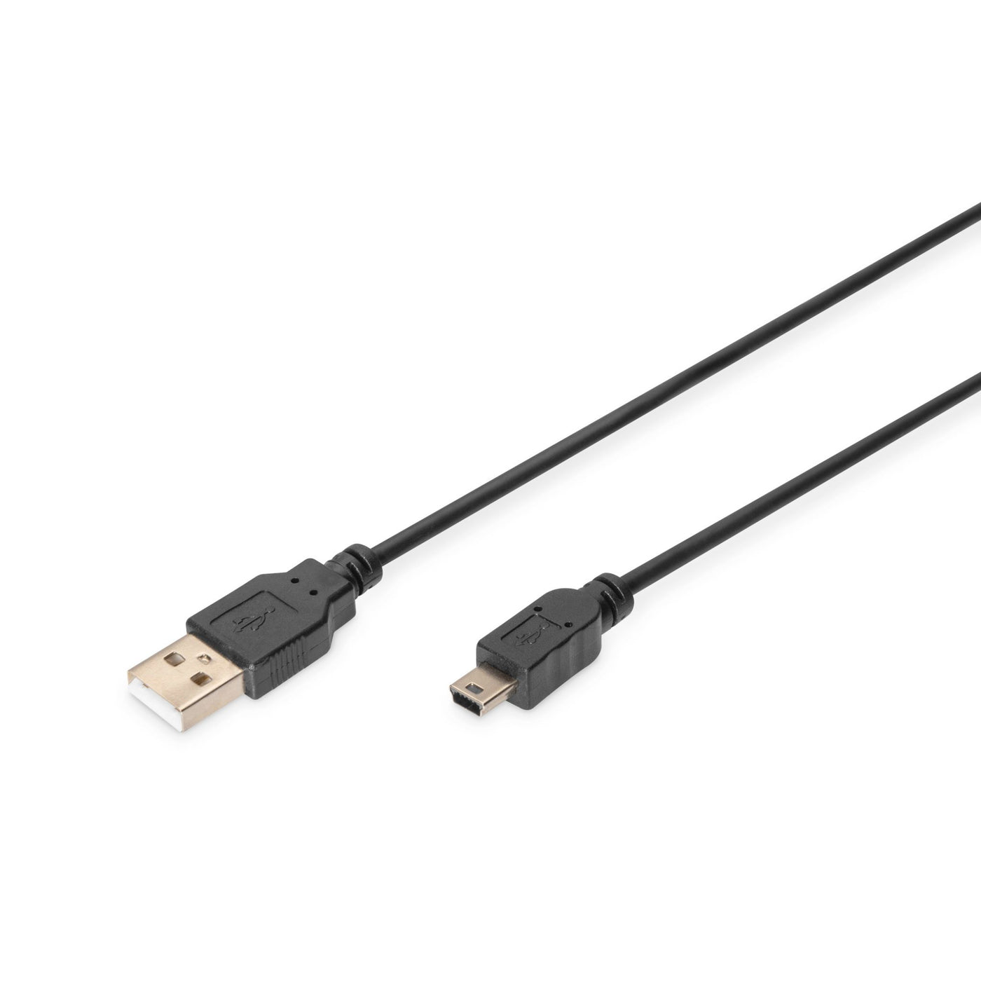 DIGITUS ASSMANN Basic USB 2.0 Kabel 1,8 m mini-USB Typ B zu USB Typ A, Schwarz