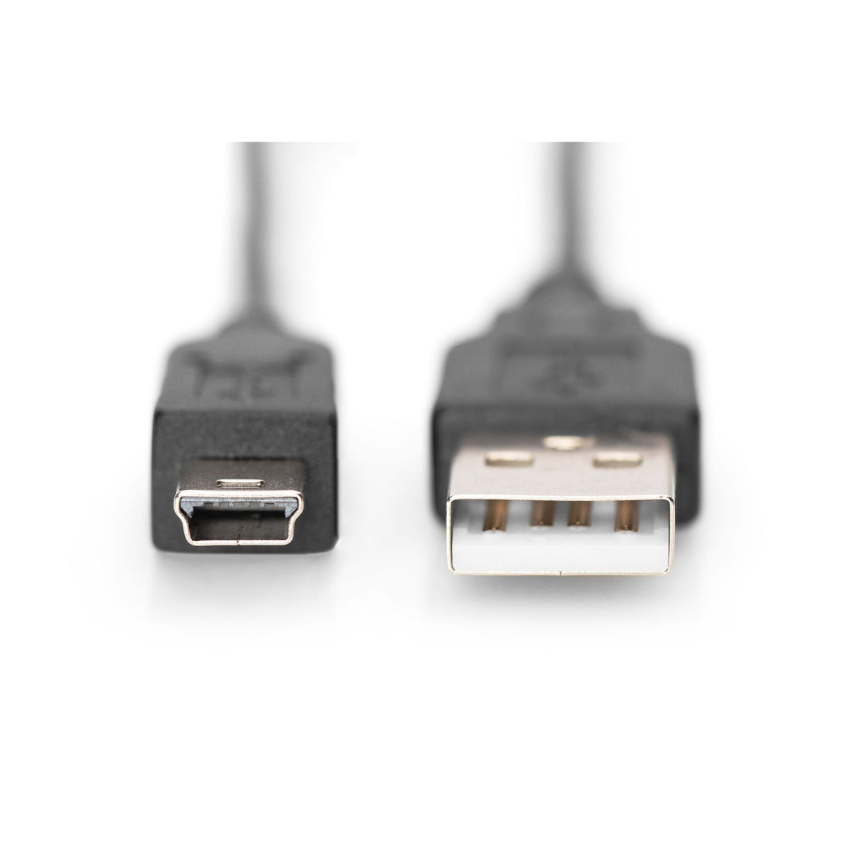 DIGITUS ASSMANN Basic USB 2.0 Kabel 1,8 m mini-USB Typ B zu USB Typ A, Schwarz