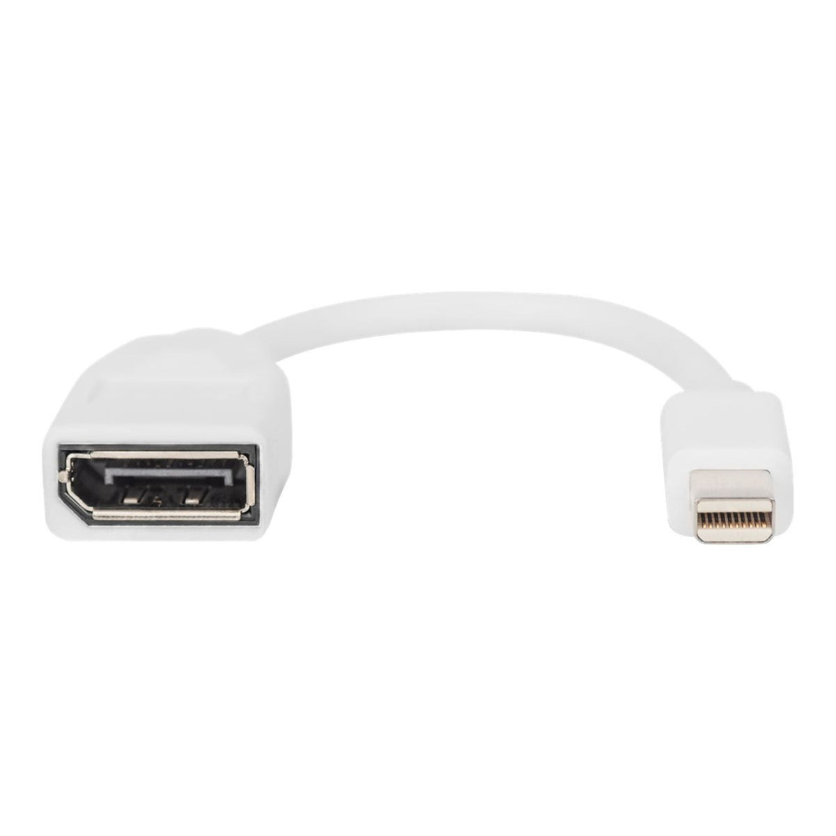 DIGITUS Mini DisplayPort auf DisplayPort Adapter, 4K 60Hz, 15 cm, weiß