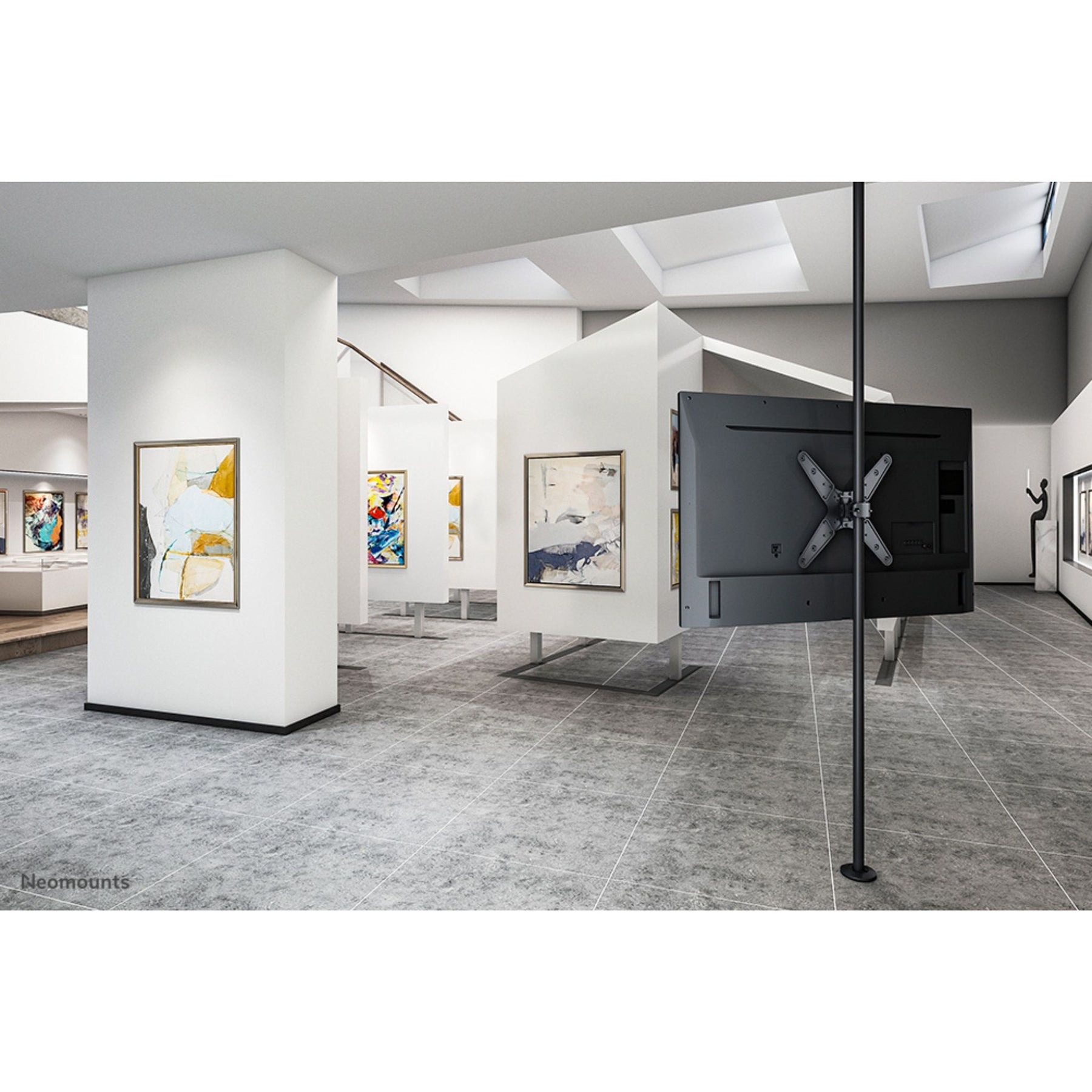 Neomounts FL40-430BL14 TV Stangenbefestigung 32–55 Zoll voll beweglich VESA bis 400x400