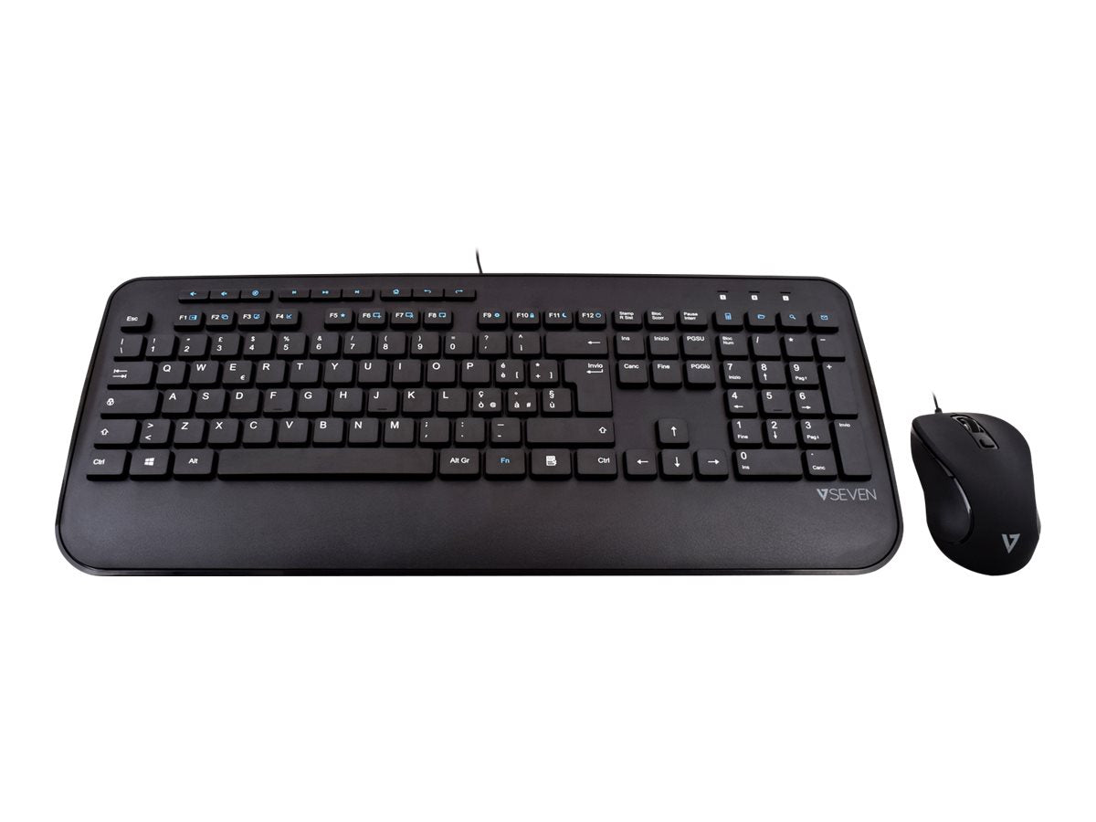 V7 CKU300IT - Tastatur-und-Maus-Set - USB - QWERTY