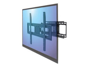 Manhattan TV & Monitor Mount, VESA 200x200 to 600x400, Max 50kg, LFD, Tilt & Swivel with 3 Pivots, Lifetime Warranty - Klammer - für LCD TV - stabiler Stahl - Schwarz - Bildschirmgröße: 94-177.8 cm (37"-70")