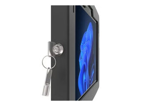 Compulocks Surface Go Space Enclosure Wall Mount - Gehäuse - für Tablett - verriegelbar - hochwertiges Aluminium - Schwarz - Bildschirmgröße: 25.4 cm (10")