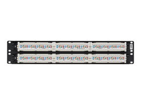 Tripp 48-Port Cat6 Cat5 Patch Panel Rackmount 110 Punch Down RJ45 Ethernet 1URM 568B - Patch Panel - CAT 6 - 48.3 cm (19")