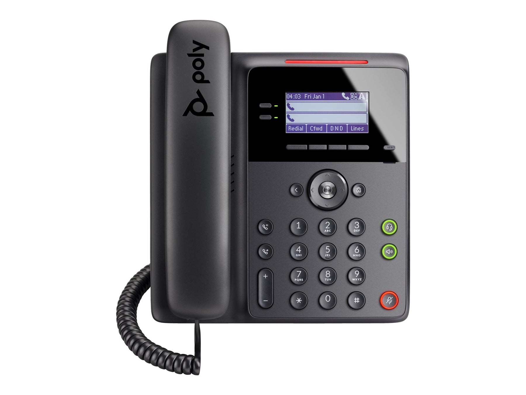 HP Poly Edge B10 - VoIP-Telefon mit Rufnummernanzeige/Anklopffunktion