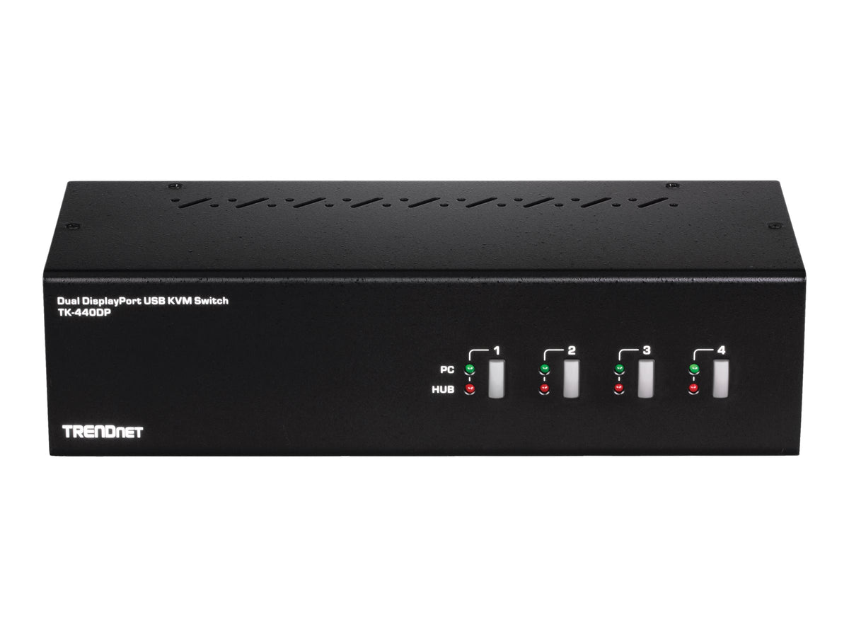 TRENDnet TK 440DP - KVM-/Audio-/USB-Switch - 4 x KVM/Audio/USB