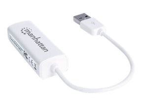 Manhattan USB-A Fast Ethernet Adapter, 10/100 Mbps Network, 480 Mbps (USB 2.0)