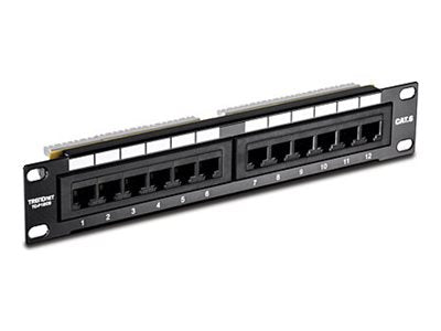 TRENDnet Patch Panel - CAT 6 - RJ-45 X 12