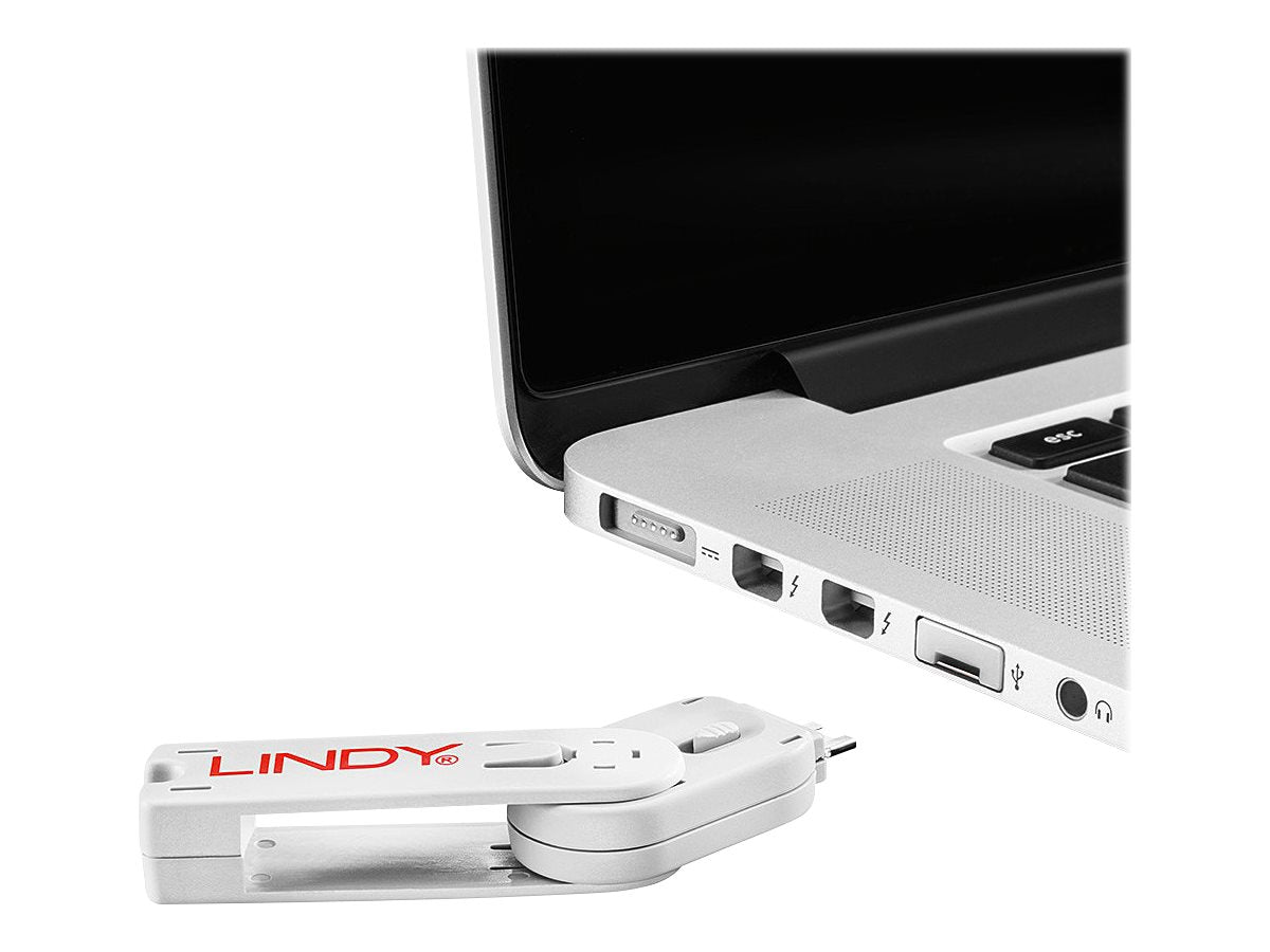 Lindy USB Port Blocker - USB-Portblocker - weiß