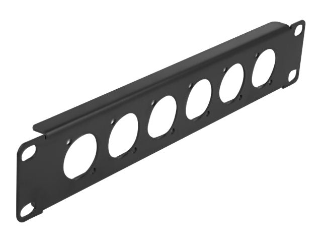 Delock Patchpanel (Blindblech) - Rack montierbar - Schwarz - 1U - 25.4 cm (10")