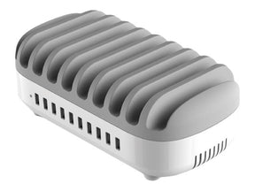 Compulocks 10 Ports USB Charging Dock Station With UK Plug - Ladestation - 120 Watt - 2.4 A - 10 Ausgabeanschlussstellen (USB)