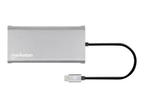 Manhattan USB-C Dock/Hub with Card Reader and MST, Ports (x10):