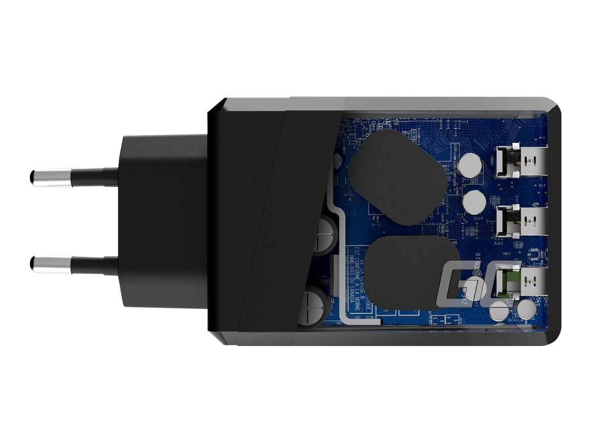 Green Cell ChargeSource 3 - Netzteil - 30 Watt - Apple Fast Charge, GC Ultra Charge, Huawei Fast Charge, QC 3.0, AFC - 3 Ausgabeanschlussstellen (USB)