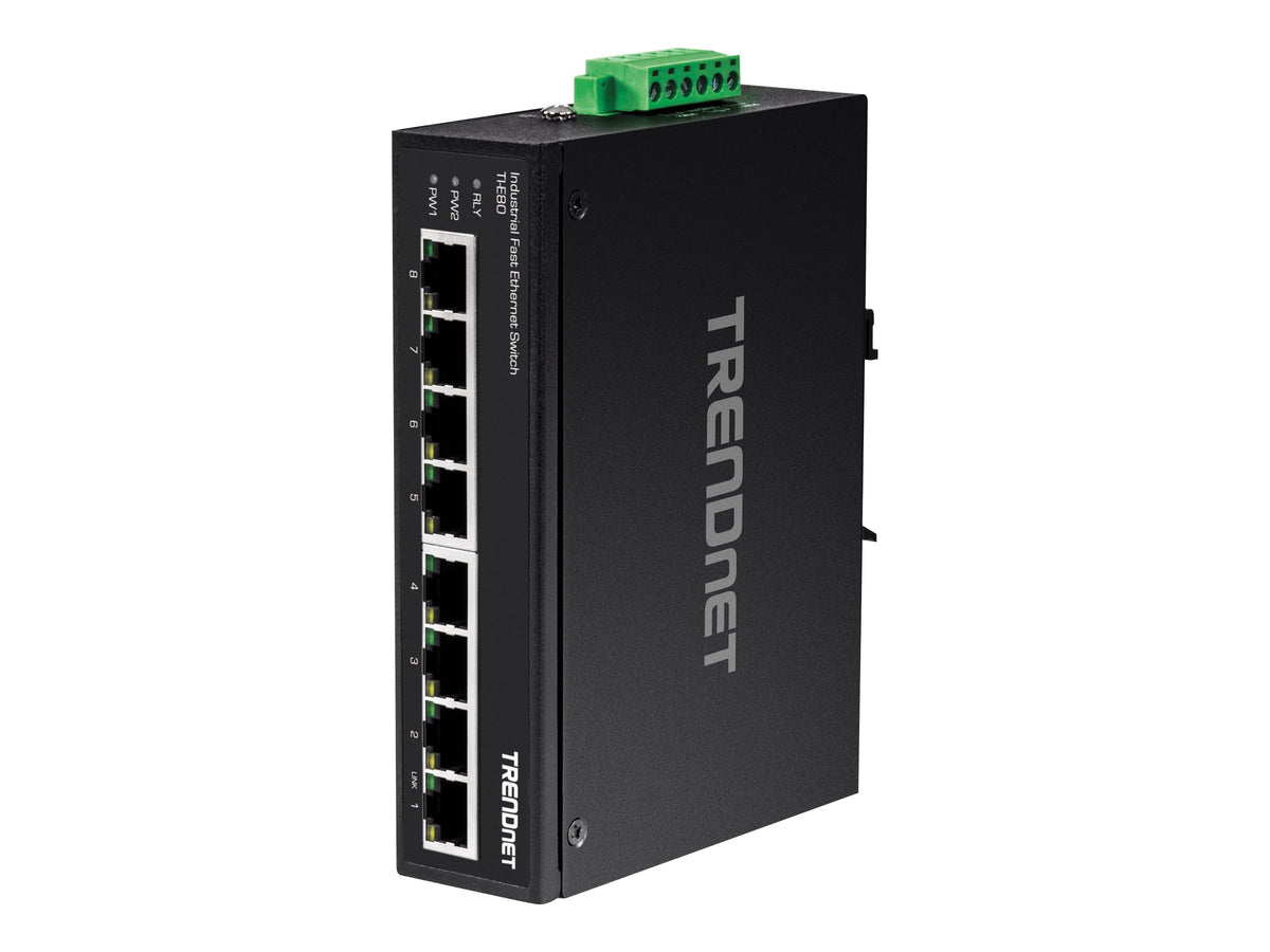 TRENDnet TI-E80 - Switch - unmanaged - 8 x 10/100