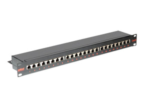 ROLINE Patch Panel - CAT 6e - STP - Schwarz - 48.3 cm (19")