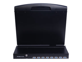 VALUE KVM-Konsole mit KVM-Switch - 8 Anschlüsse - USB - Deutsch - 48 cm (19")