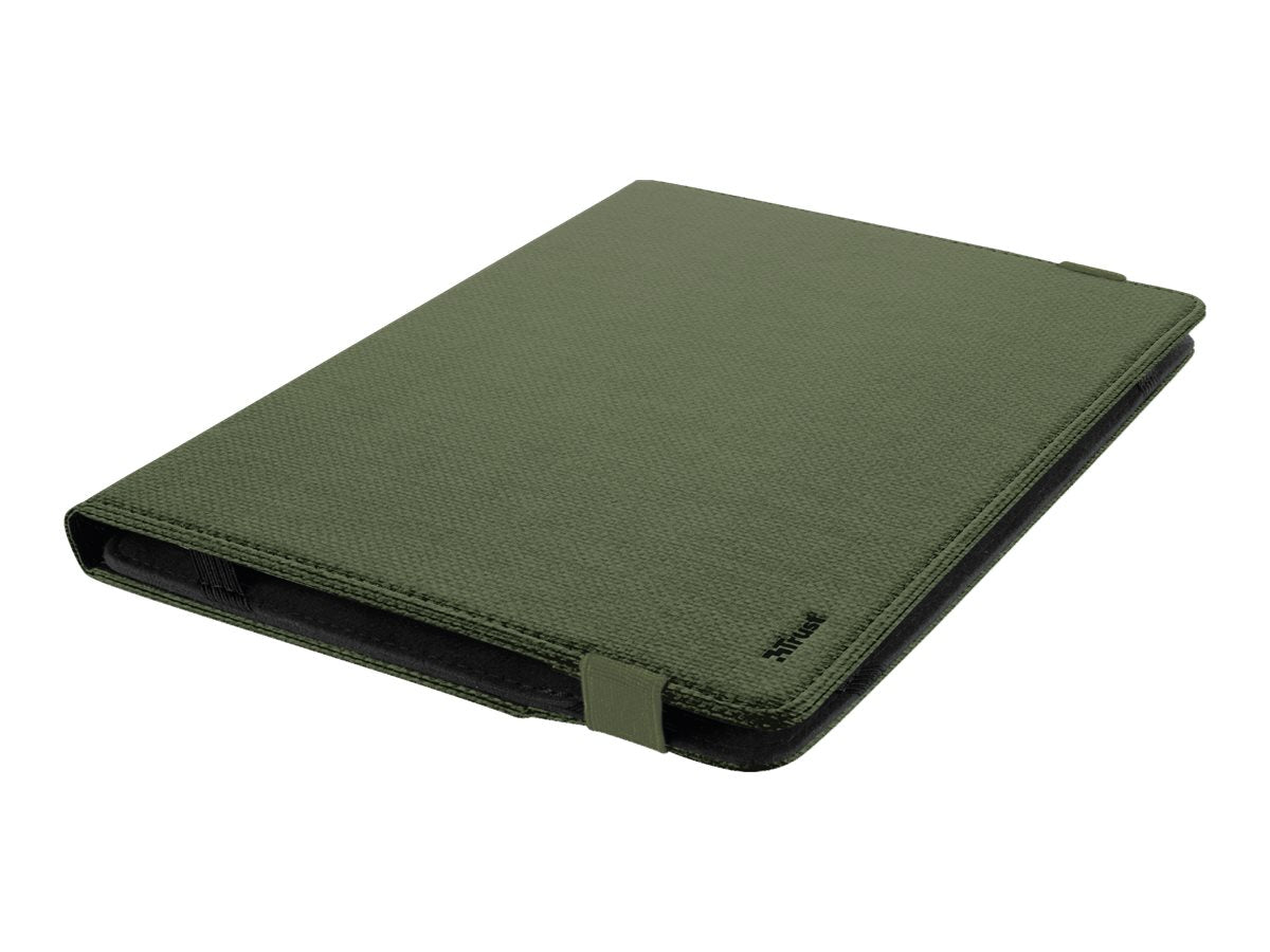 Trust Primo - Flip-Hülle für Tablet - recycletes PET - grün - up to 25.4 cm (up to 10")