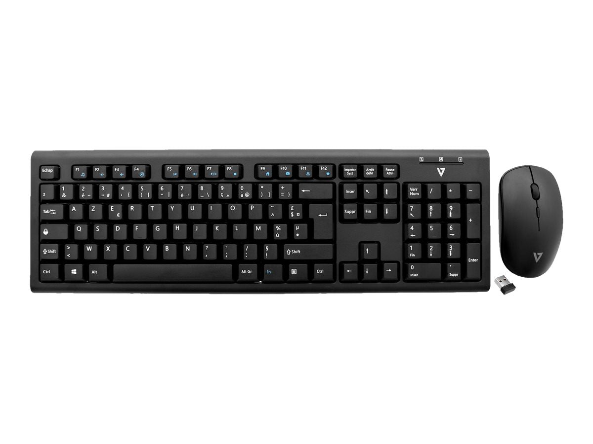 V7 CKW200FR - Tastatur-und-Maus-Set - kabellos