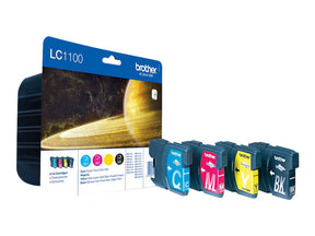 Brother LC1100 Value Pack - 4er-Pack - Schwarz, Gelb, Cyan, Magenta