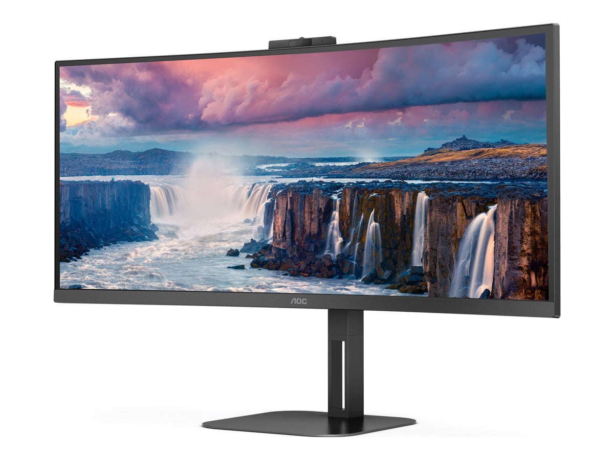 AOC Value-line CU34V5CW/BK - V5 series - LED-Monitor - gebogen - 86.4 cm (34")