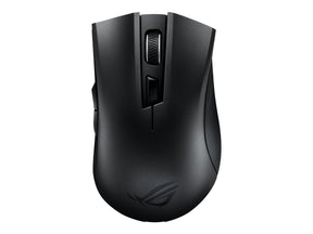 ASUS ROG Strix Carry - Maus - Für Rechtshänder - optisch - kabellos - 2.4 GHz, Bluetooth 5.0 LE - kabelloser Empfänger (USB)