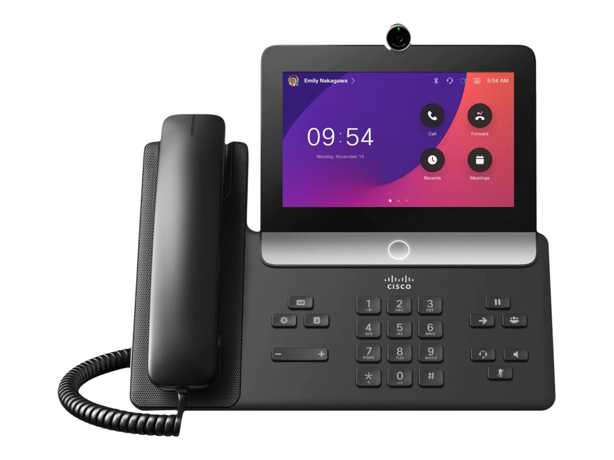 Cisco Video Phone 8875 - IP-Videotelefon - mit Digitalkamera, Bluetooth-Schnittstelle mit Rufnummernanzeige - IEEE 802.11a/b/g/n/ac (Wi-Fi)