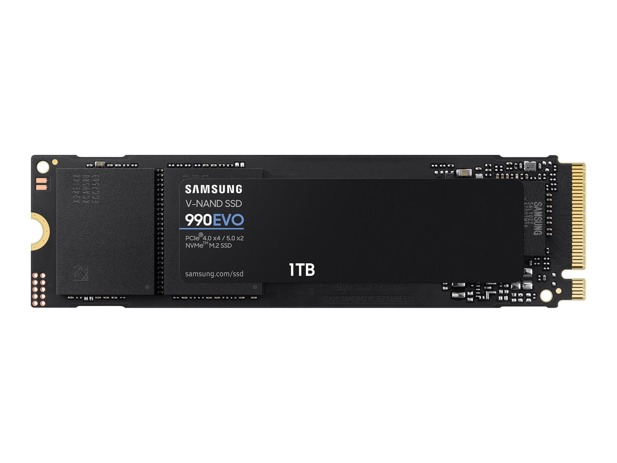 Samsung 990 EVO MZ-V9E1T0BW - SSD - verschlüsselt - 1 TB - intern - M.2 2280 - PCIe 5.0 x2 (NVMe)