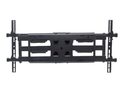 Manhattan TV & Monitor Mount, VESA 200x200 to 800x400mm, Max 75kg, LFD, Tilt & Swivel with 3 Pivots, Lifetime Warranty - Klammer - für gekrümmter LCD-Fernseher - stabiler Stahl - Schwarz - Bildschirmgröße: 94-229 cm (37"-90")