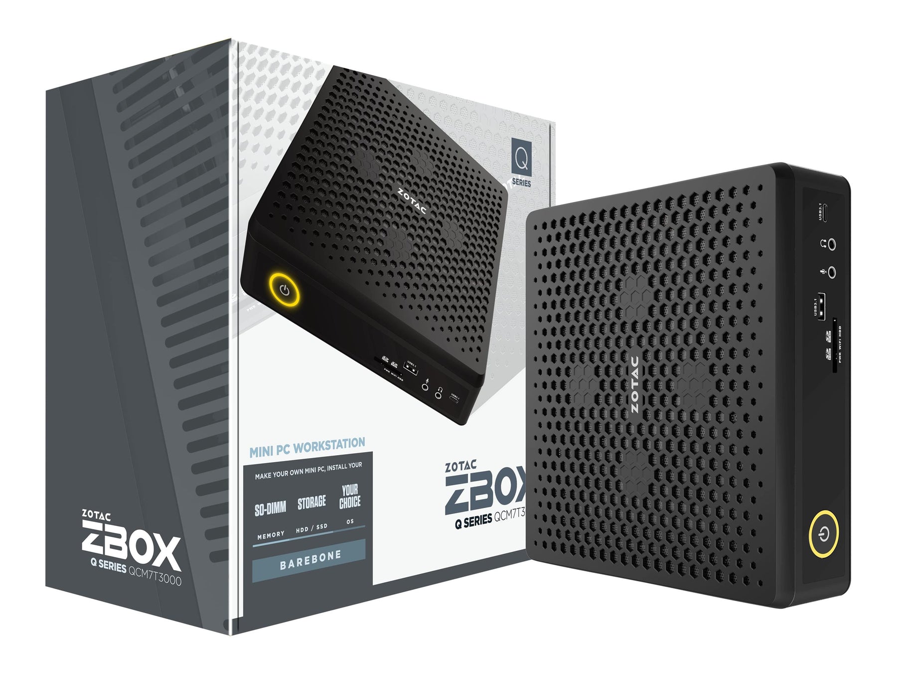 ZOTAC ZBOX Q Series QCM7T3000 - Barebone - Mini-PC