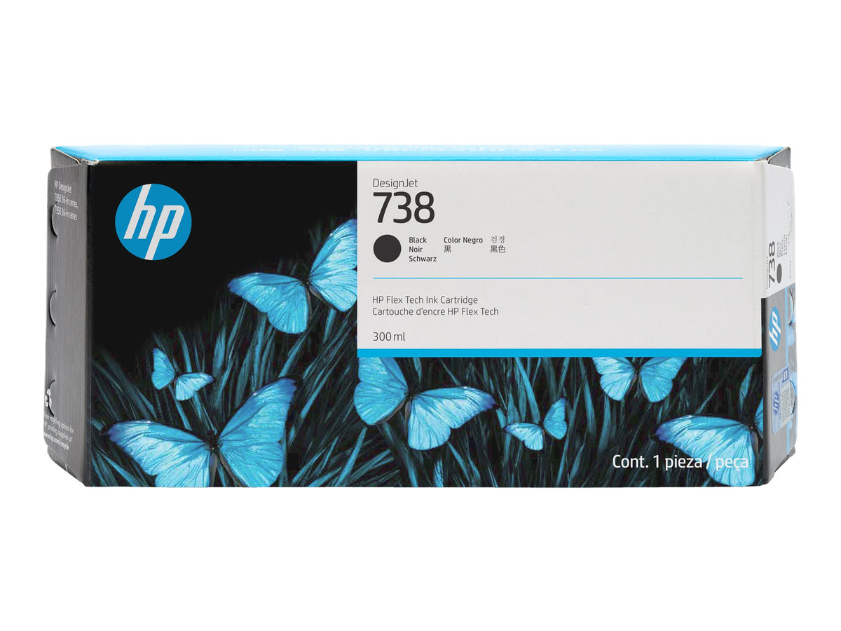 HP 738 - 300 ml - Schwarz - original - DesignJet