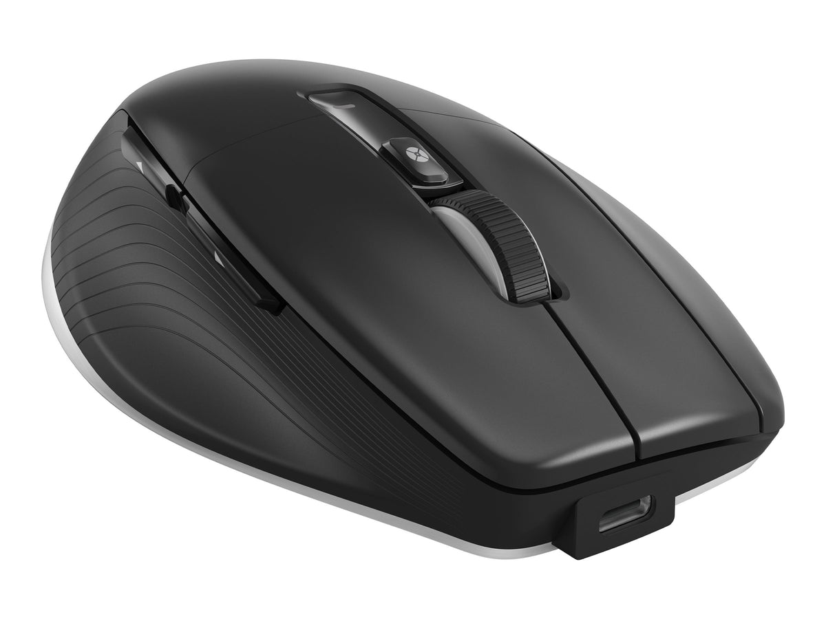 3Dconnexion CadMouse Pro Wireless Left - Maus - ergonomisch - Für Linkshänder - 7 Tasten - kabellos - Bluetooth, 2.4 GHz, USB-C - kabelloser Empfänger (USB)