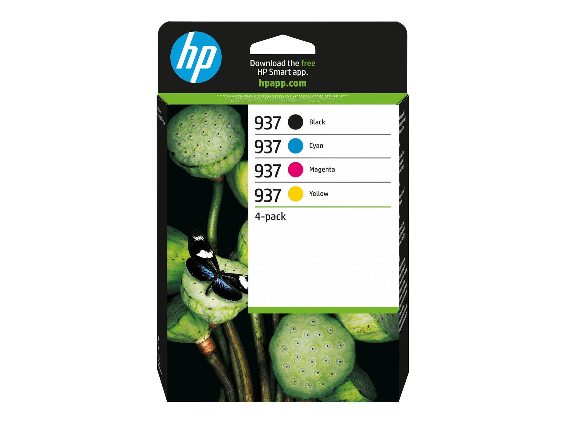 HP 937 - 4er-Pack - Schwarz, Gelb, Cyan, Magenta