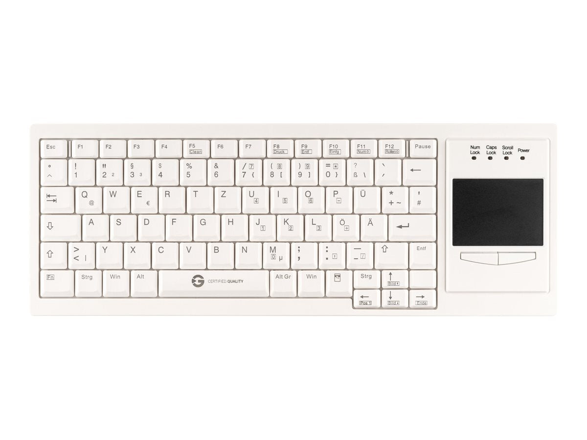 GETT CleanType Xtra Touch - Tastatur - mit Touchpad