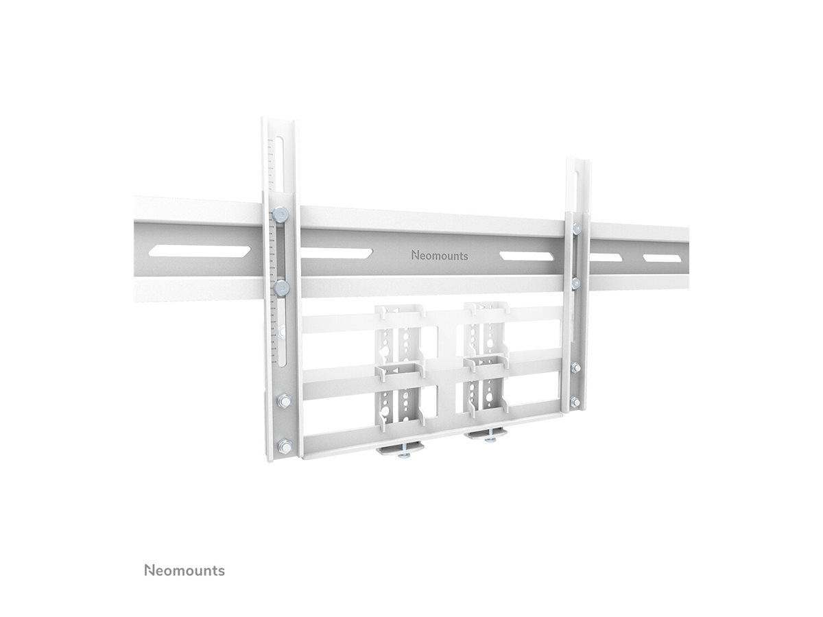 Neomounts Befestigungskit (Montageklammer) - für Video-Leiste - universal - Stahl - weiß - Bildschirmgröße: 109.2-279.4 cm (43"-110")