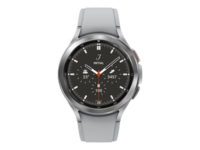 Samsung Galaxy Watch4 Classic - 46 mm - silber - intelligente Uhr mit Ridge Sport Band - Flouroelastomer - Silber - Anzeige 3.46 cm (1.4")