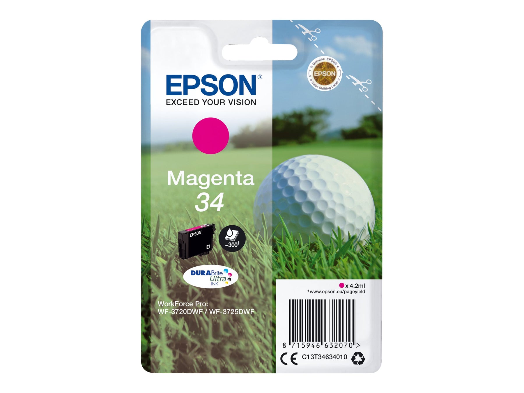 Epson 34 - 4.2 ml - Magenta - Original - Tintenpatrone