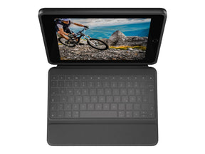 Logitech Rugged Folio - Tastatur und Foliohülle - Apple Smart connector - QWERTY - GB - für Apple 10.2-inch iPad (7. Generation, 8. Generation, 9. Generation)