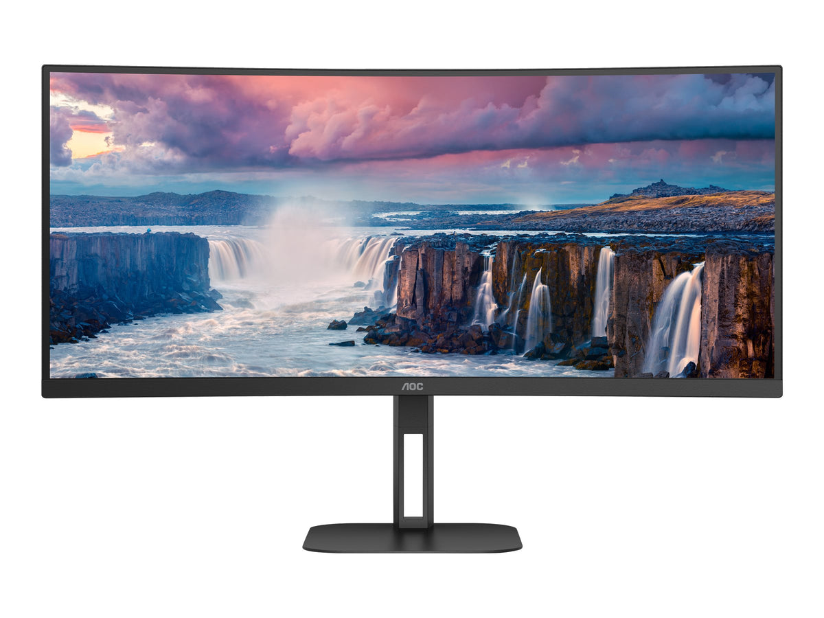 AOC Value-line CU34V5C/BK - V5 series - LED-Monitor - gebogen - 86.4 cm (34")