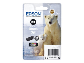 Epson 26 - 4.7 ml - Photo schwarz - Original