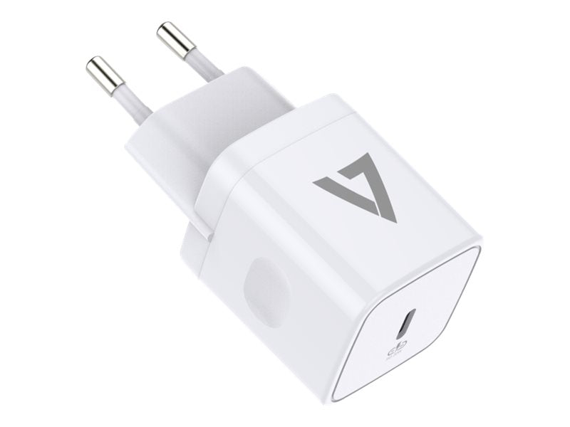 V7 Netzteil - 20 Watt - PD (24 pin USB-C) - auf Kabel: Lightning