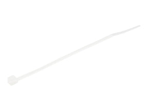 StarTech.com Kabelbinder 100x2 mm - Selbstsichernde Nylon-Kabelbinder mit Gebogener Spitze, Bündeldurchmesser bis zum 22 mm, 8 kg Zugfestigkeit, 94V-2/UL, 100 Stück - Weiß (CBMZT4N)