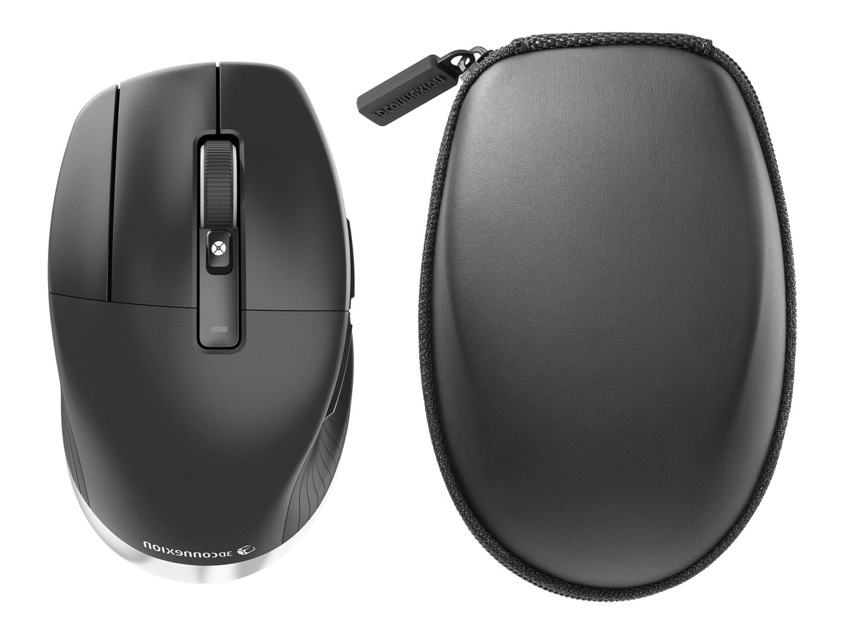 3Dconnexion CadMouse Pro Wireless Left - Maus - ergonomisch - Für Linkshänder - 7 Tasten - kabellos - Bluetooth, 2.4 GHz, USB-C - kabelloser Empfänger (USB)