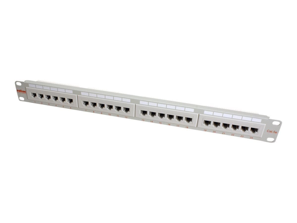 ROLINE Patch Panel - CAT 5e - UTP - Hellgrau - 48.3 cm (19")