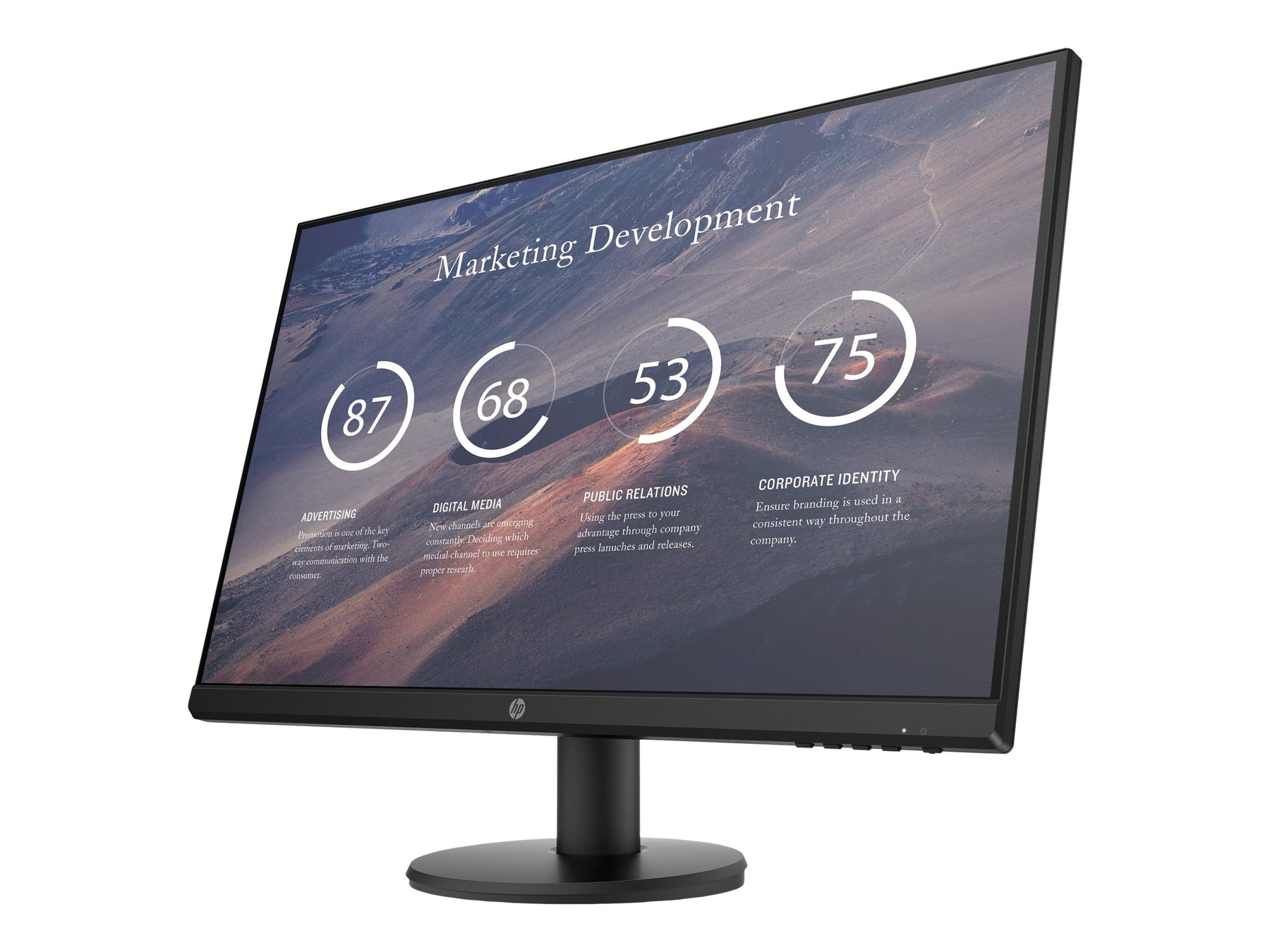 HP P27v G4 - LED-Monitor - 68.6 cm (27") - 1920 x 1080 Full HD (1080p)