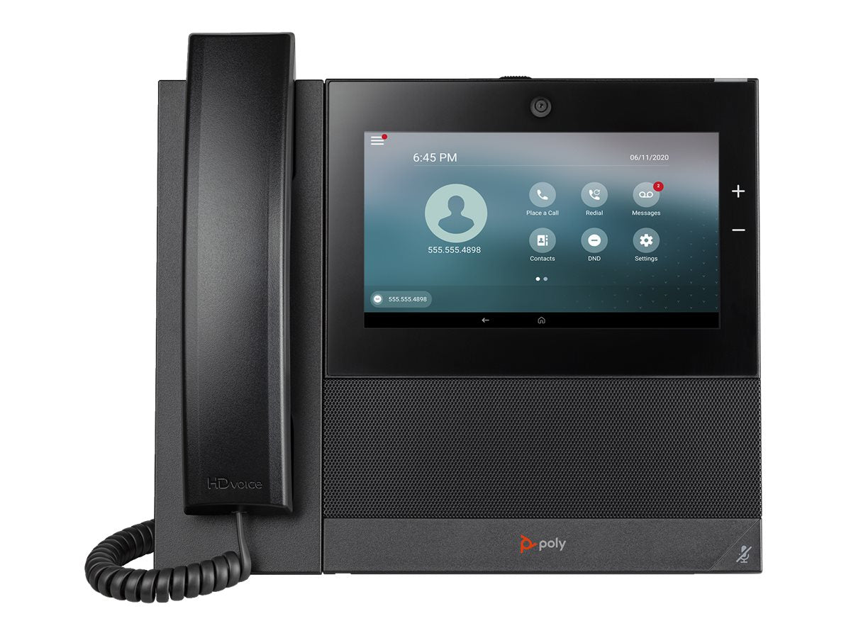 HP Poly CCX 700 OpenSIP - VoIP-Telefon - mit Digitalkamera mit Rufnummernanzeige/Anklopffunktion