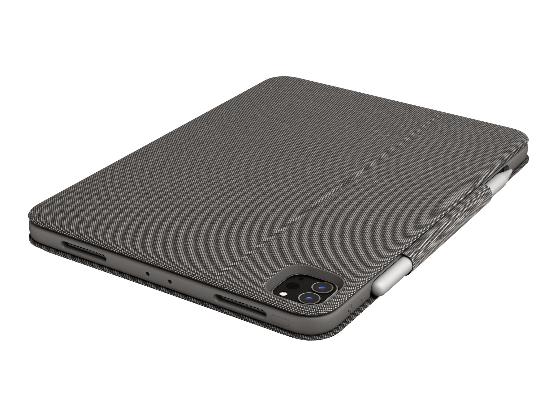 Logitech Folio Touch - Tastatur und Foliohülle - mit Trackpad - hinterleuchtet - Apple Smart connector - QWERTY - Spanisch - Oxford Gray - für Apple 10.9-inch iPad Air (4. Generation, 5. Generation)