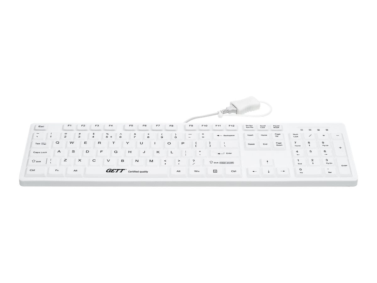 GETT CleanType Easy Protect TKG-105-GCQ-IP68-KGEH-WHITE-USB-CH