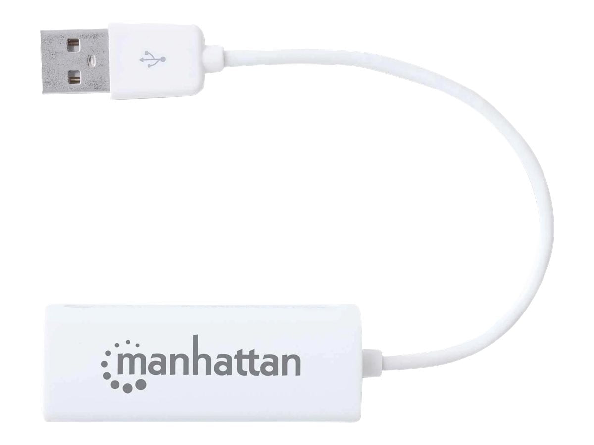 Manhattan USB-A Fast Ethernet Adapter, 10/100 Mbps Network, 480 Mbps (USB 2.0)