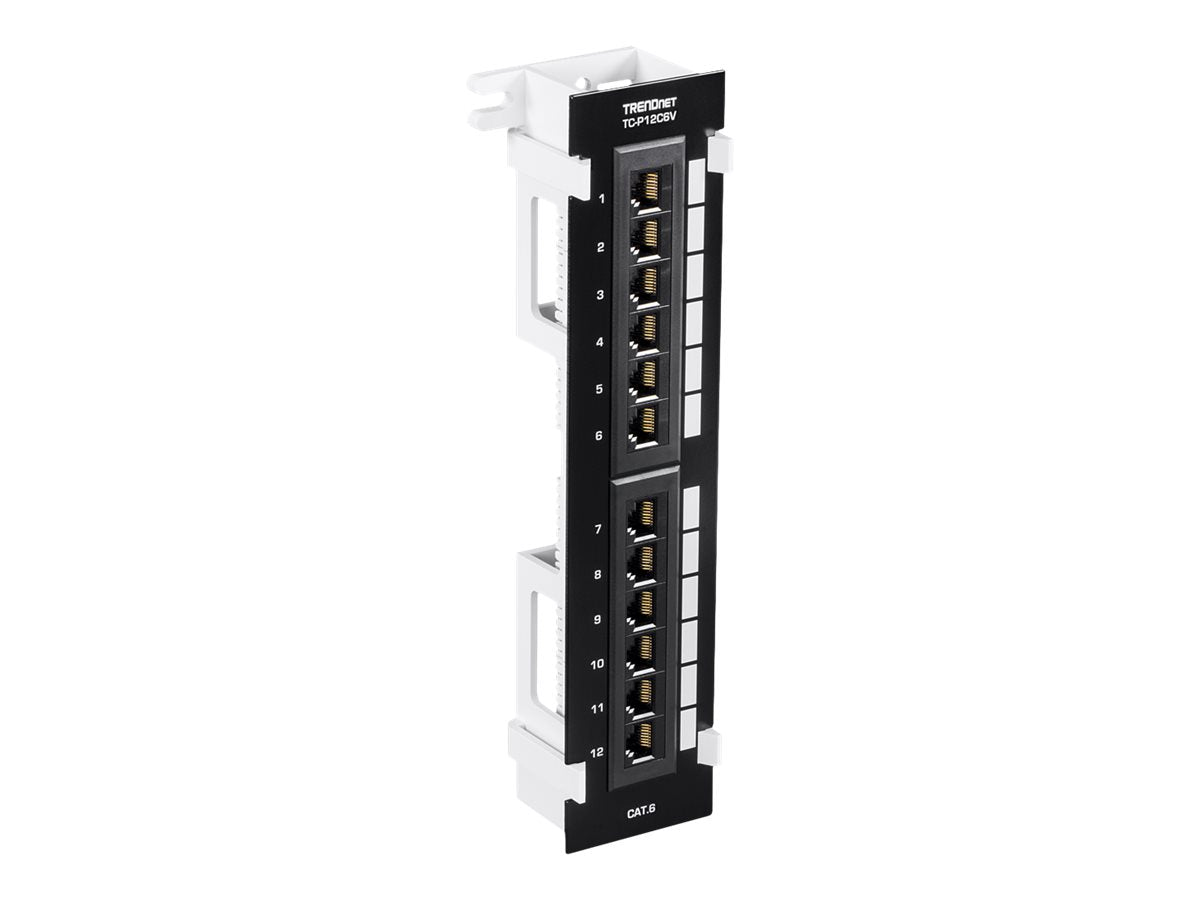 TRENDnet TC-P12C6V - Patch Panel - geeignet für Wandmontage